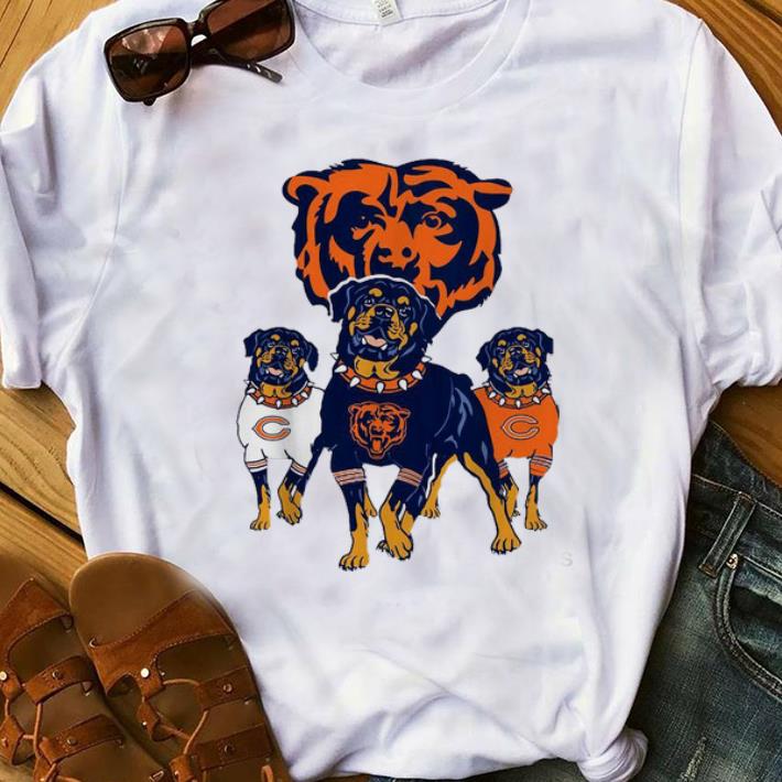 Original Chicago Bears NFL Rottweiler Dog shirt 1 - Original Chicago Bears NFL Rottweiler Dog shirt