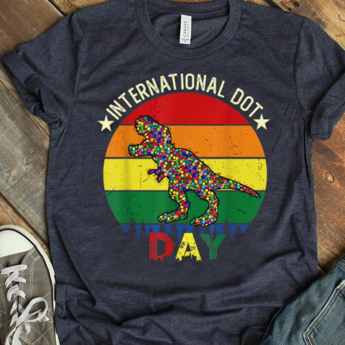 Original International Dot Day T rex Dinosaur shirt 1 - Original International Dot Day T-rex Dinosaur shirt