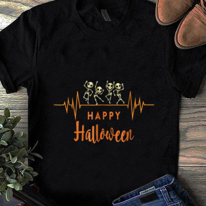 Original Skeleton Heartbeat Happy Halloween Doctor Or Nurse shirt 1 - Original Skeleton Heartbeat Happy Halloween Doctor Or Nurse shirt