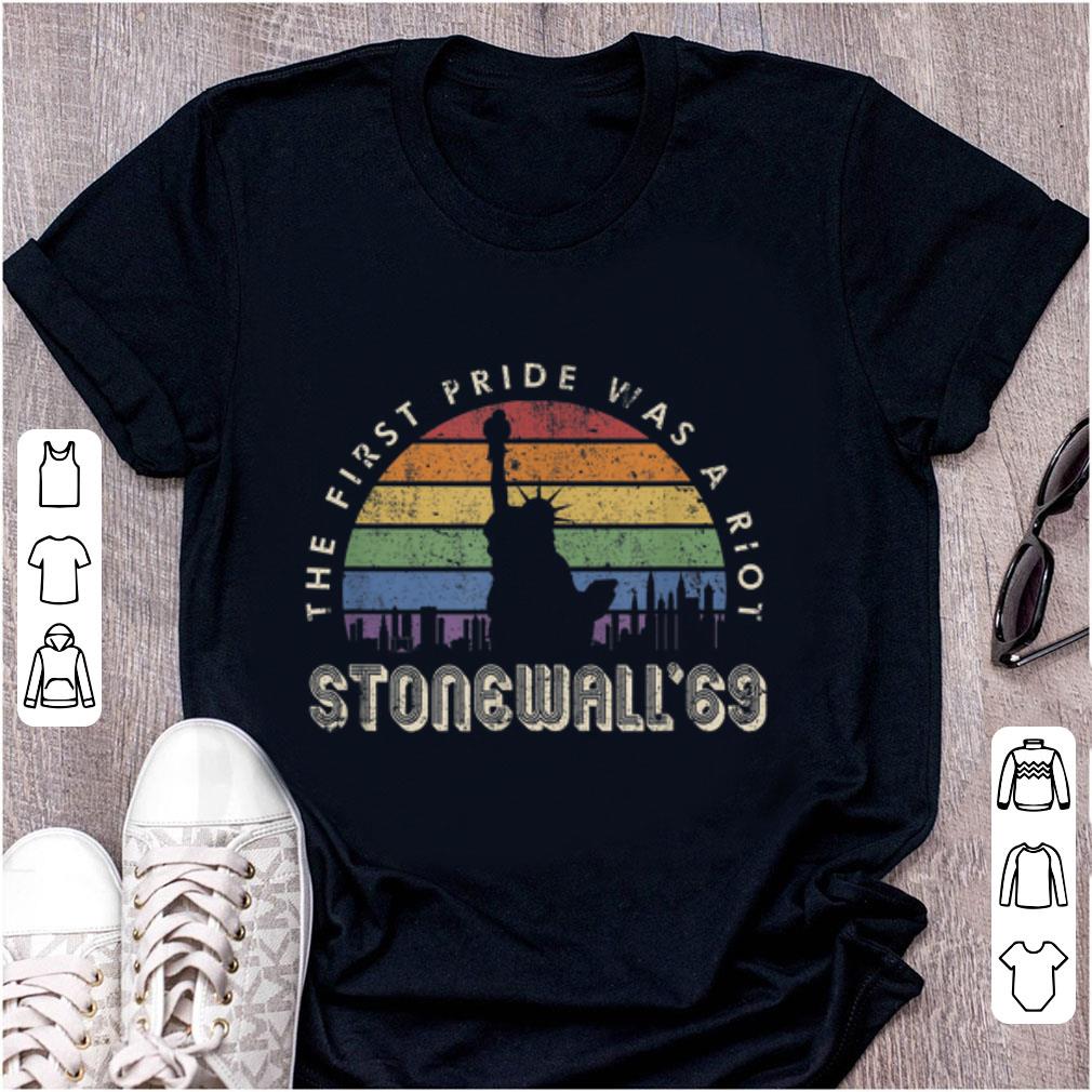 Original The First Pride Was a Riot Stonewall 1969 Vintage shirt 1 - Original The First Pride Was a Riot Stonewall 1969 Vintage shirt