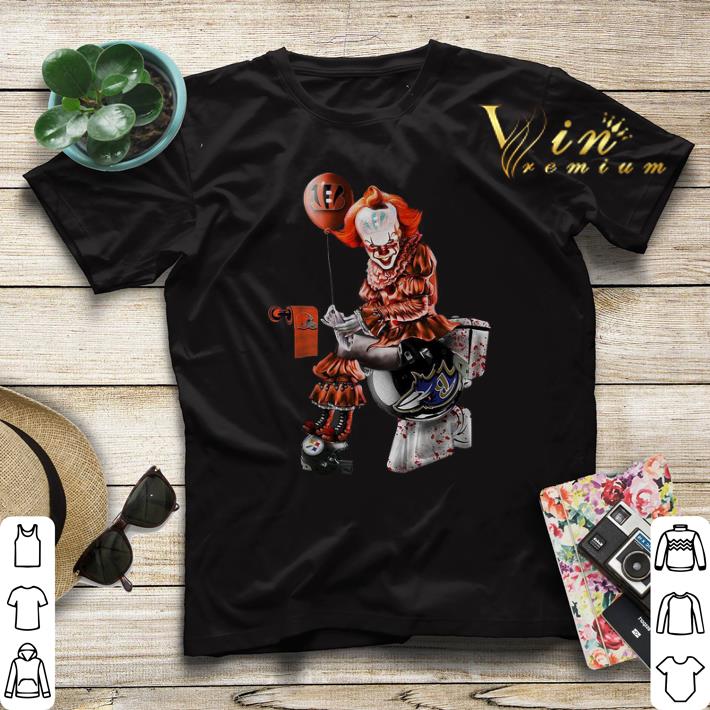 Pennywise Cincinnati Bengals Browns Ravens Steelers Toilet shirt sweater 4 - Pennywise Cincinnati Bengals Browns Ravens Steelers Toilet shirt sweater
