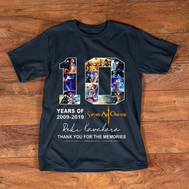 Premium 10 Years Of Sword Art Online 2009 2019 Signature shirt 1 - Premium 10 Years Of Sword Art Online 2009 - 2019 Signature shirt