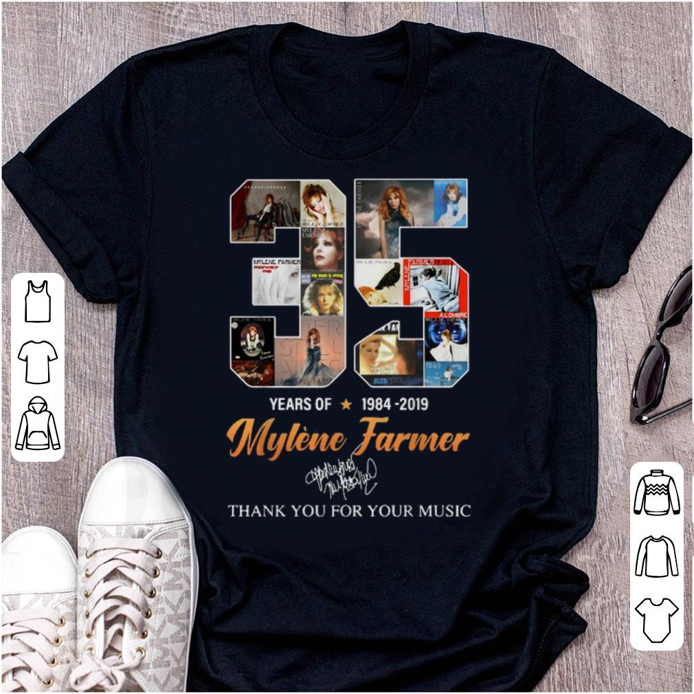 Premium 35 Years Of Mylène Farmer Thank You For Your Music Signature shirt 1 - Premium 35 Years Of Mylène Farmer Thank You For Your Music Signature shirt