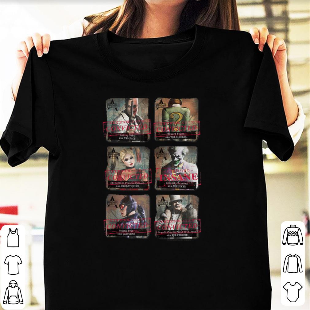 Premium Batman Arkham City Arkham Lineup shirt 1 - Premium Batman Arkham City Arkham Lineup shirt