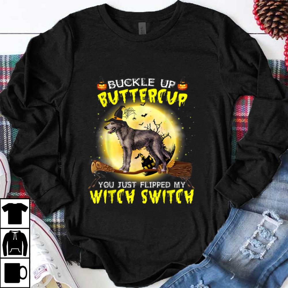 Premium Buckle Up Buttercup Irish Wolfhound Dog Halloween shirt 1 - Premium Buckle Up Buttercup Irish Wolfhound Dog Halloween shirt