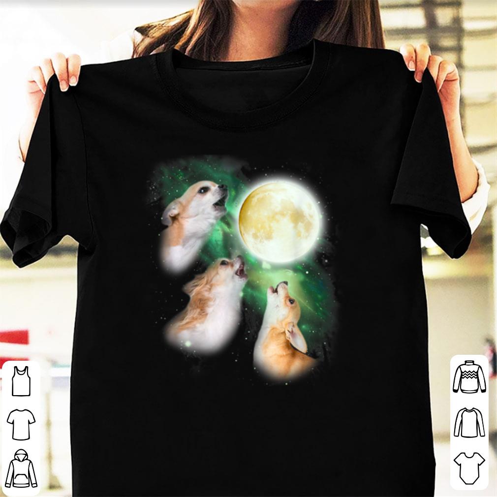 Premium Chihuahua Moon Parody Howl ing Wolve Halloween shirt 1 - Premium Chihuahua Moon Parody Howl-ing Wolve Halloween shirt