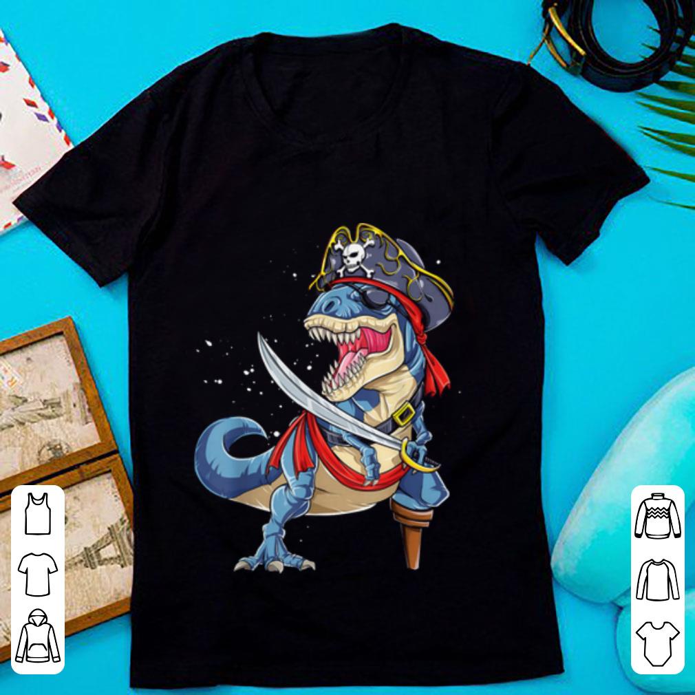 Premium Dinosaur T Rex Pirate Jolly Roger Halloween Skull shirt 1 - Premium Dinosaur T Rex Pirate Jolly Roger Halloween Skull shirt