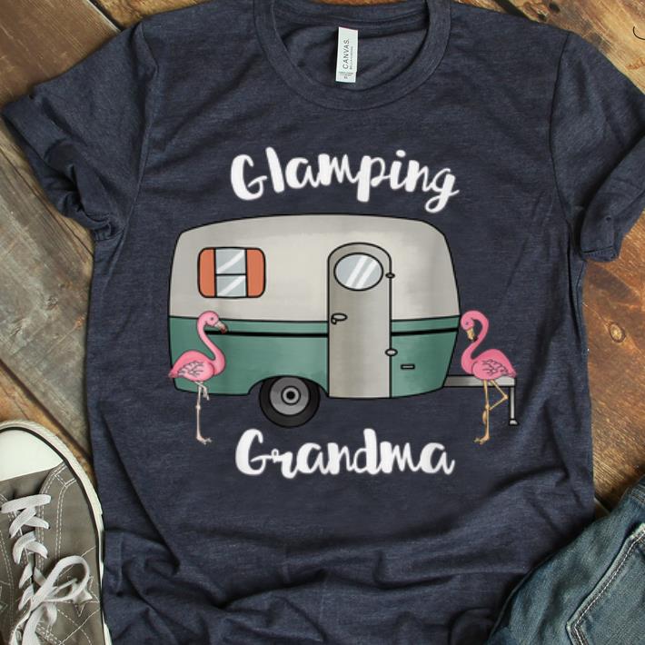 Premium Glamping Grandma Camping RV Flamingos shirt 1 - Premium Glamping Grandma Camping RV Flamingos shirt