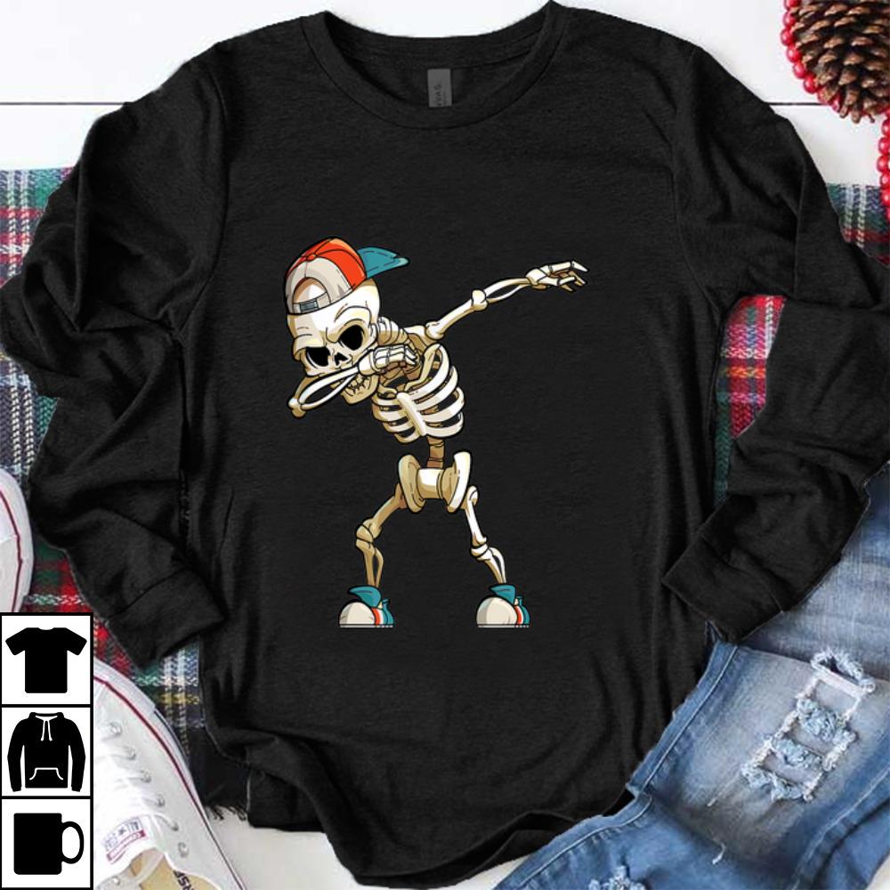 Premium Halloween Dabbing Skeleton Funny Halloween Dab Kid shirt 1 - Premium Halloween Dabbing Skeleton Funny Halloween Dab Kid shirt