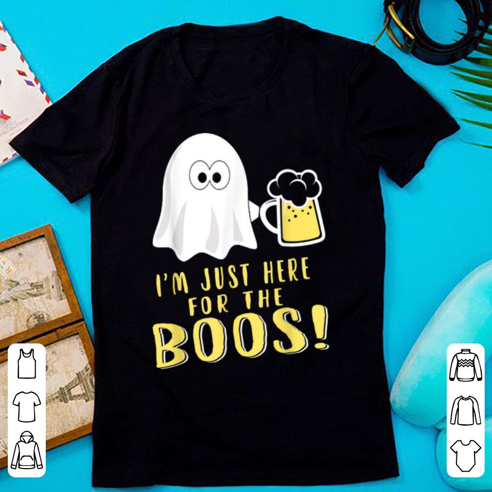 Premium Halloween Drinking I m Just Here For The Boos shirt 1 - Premium Halloween Drinking - I'm Just Here For The Boos shirt