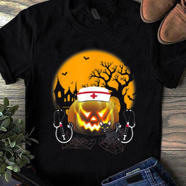 Premium Nurse Costume Halloween Stethoscope Pumpkin shirt 1 - Premium Nurse Costume Halloween Stethoscope Pumpkin shirt
