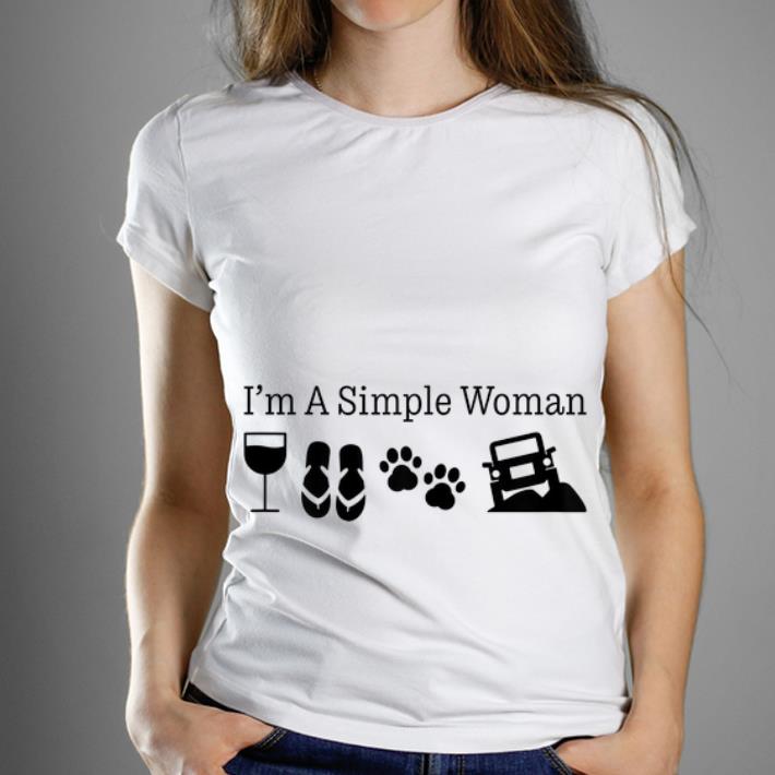 PremiumIm A Simple Woman Wine Flip Flops Dog Jeeps shirt 1 2 - PremiumIm A Simple Woman Wine Flip Flops Dog Jeeps shirt