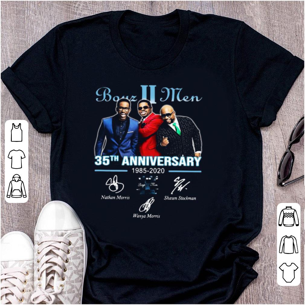 Pretty 35th Anniversary 1985 2020 Signatures Boyz II Men shirt 1 - Pretty 35th Anniversary 1985-2020 Signatures Boyz II Men shirt