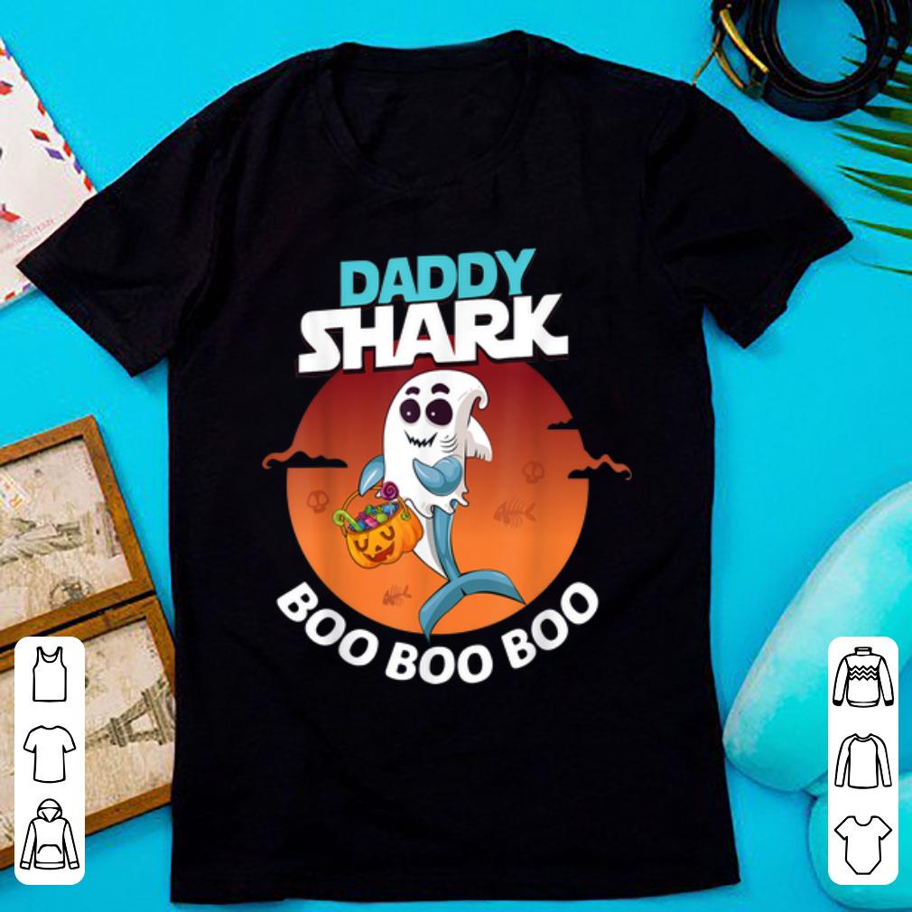 Pretty Daddy Shark Boo Boo Boo Shark Ghost Halloween shirt 1 - Pretty Daddy Shark Boo Boo Boo Shark Ghost Halloween shirt