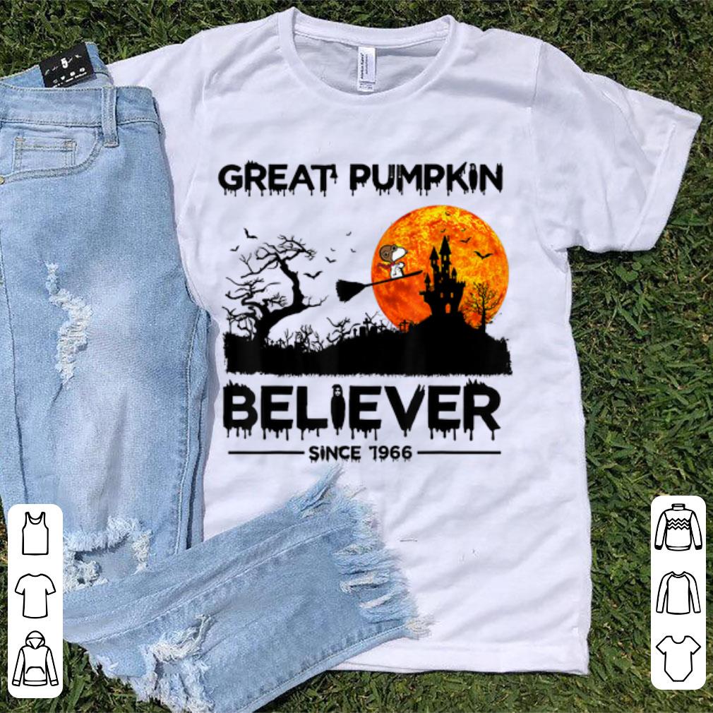 Pretty Great Pumpkin Believer Since 1966 Snoopy Witch shirt 1 - Pretty Great Pumpkin Believer Since 1966 Snoopy Witch shirt