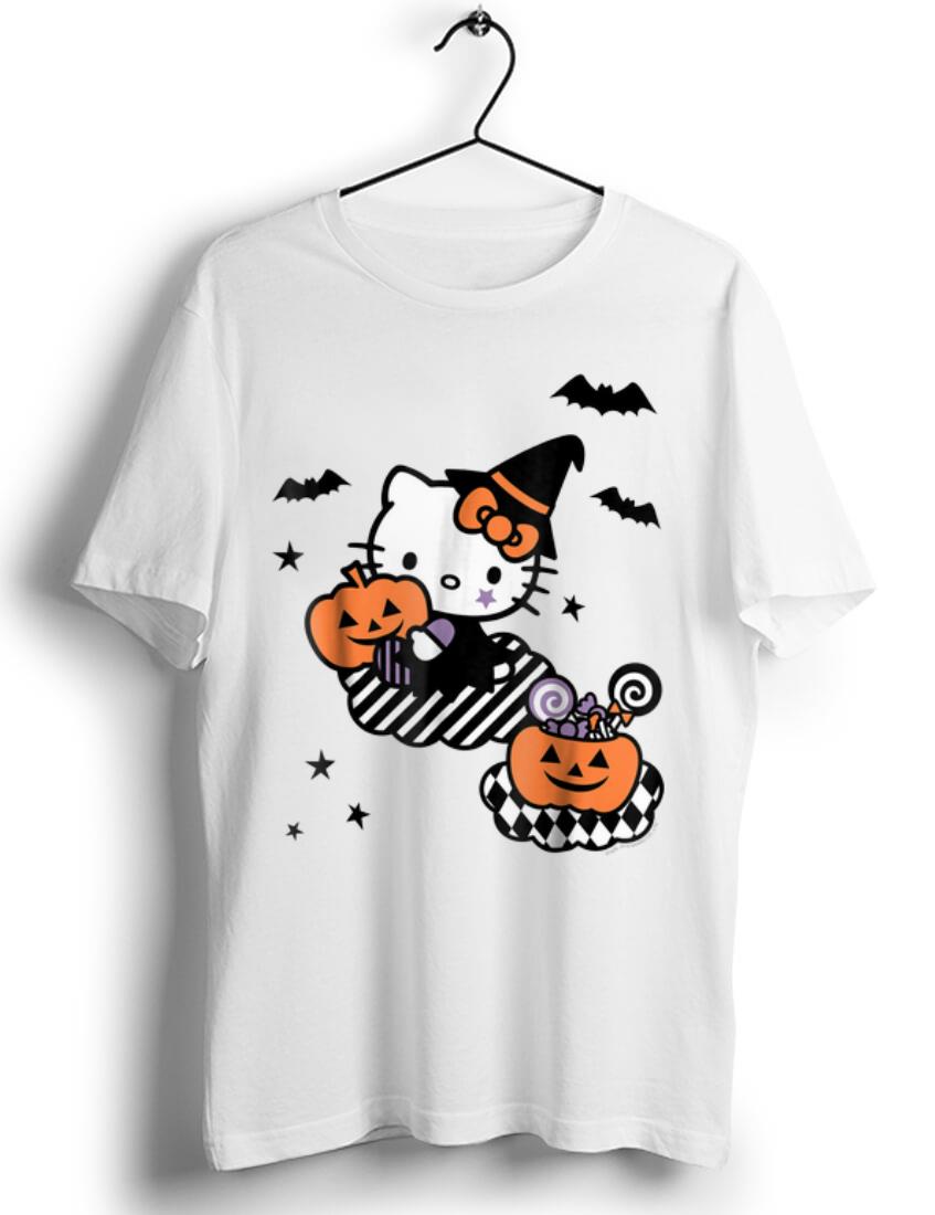 Pretty Hello Kitty Trick or Treat Halloween Pumpkin shirt 1 1 - Pretty Hello Kitty Trick or Treat Halloween Pumpkin shirt