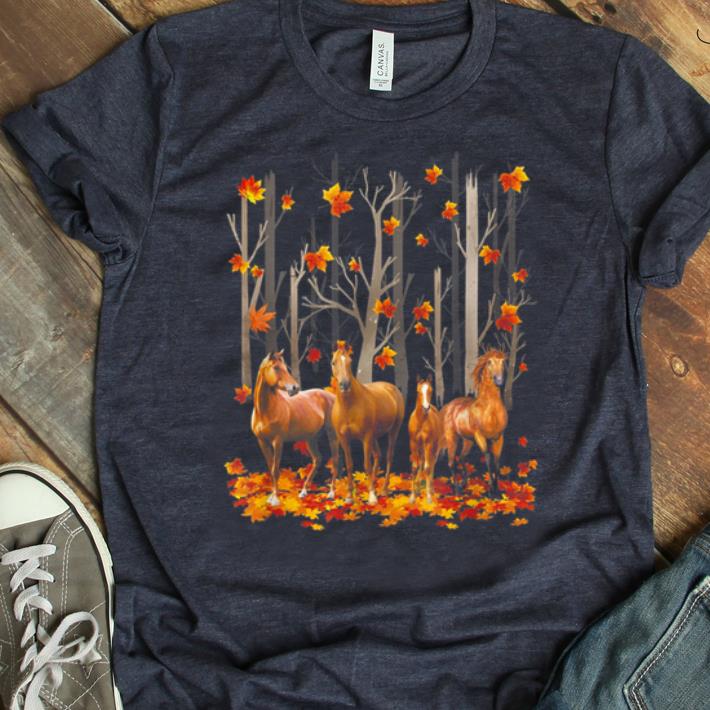 Pretty Horse Maple Leaf Fall Autumn Horse Lover shirt 1 - Pretty Horse Maple Leaf Fall Autumn Horse Lover shirt