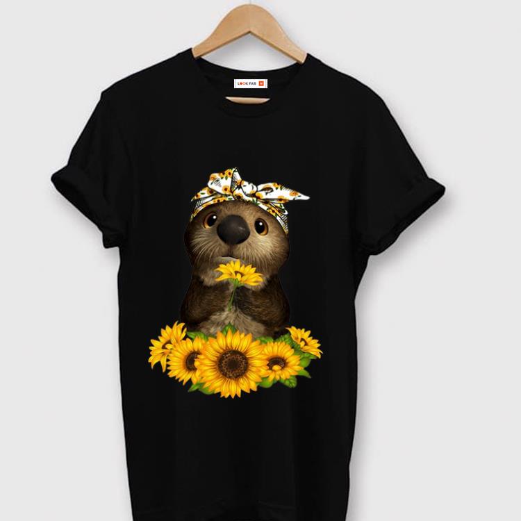 Pretty Otter Sunflowers shirt 1 - Pretty Otter Sunflowers shirt