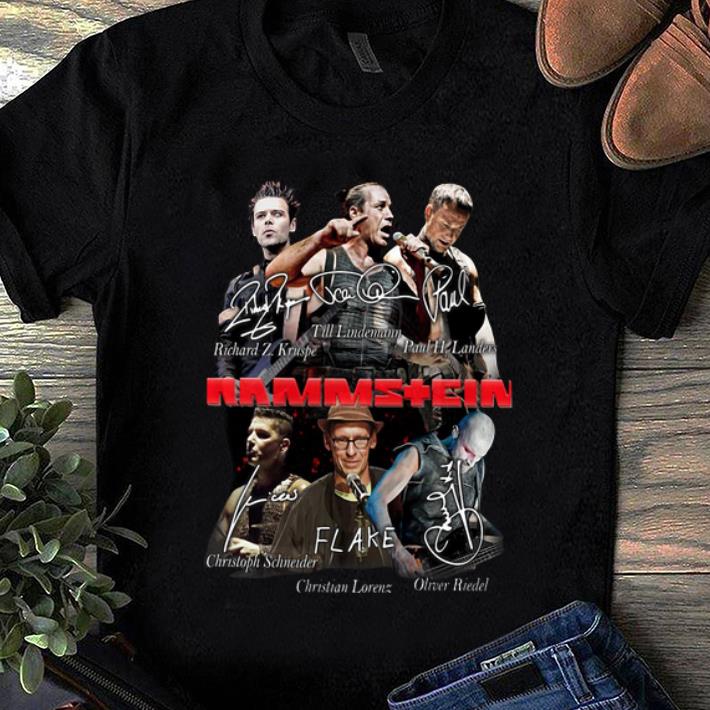 Pretty Rammstein Flake Signatures shirt 1 - Pretty Rammstein Flake Signatures shirt