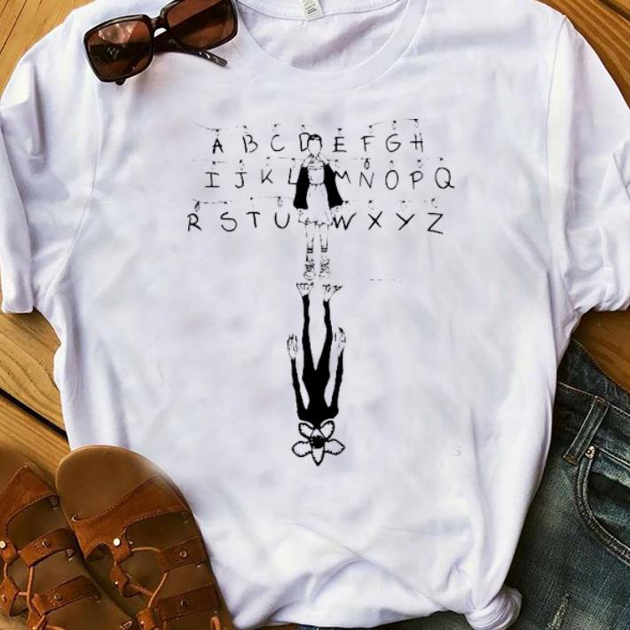 Pretty Stranger Things Eleven and Demogorgon Alphabet shirt 1 - Pretty Stranger Things Eleven and Demogorgon Alphabet shirt