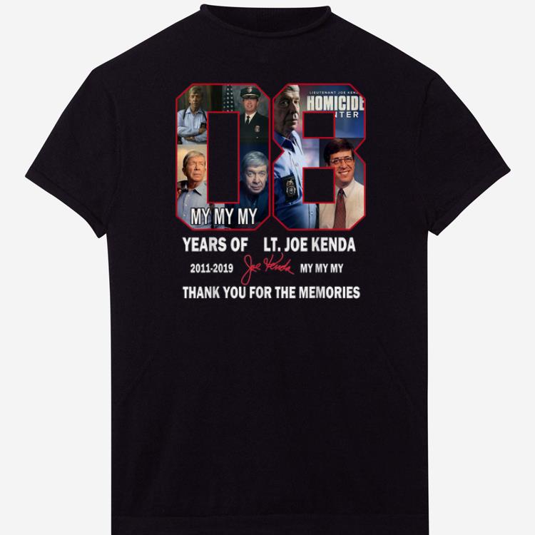 Pretty Thank You For The Memories Lt Joe Kenda 08 Years Signature shirts 1 - Pretty Thank You For The Memories Lt.Joe Kenda 08 Years Signature shirts