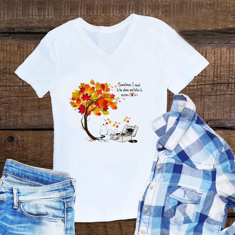 Snoopy Sometimes I Need To Be Alone And Listen To Bon Jovi shirt 1 - Snoopy Sometimes I Need To Be Alone And Listen To Bon Jovi shirt