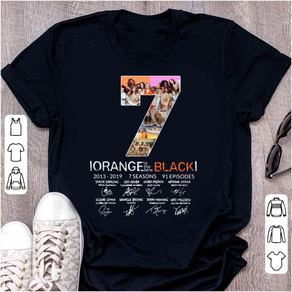 Top 7th Season Orange Is The New Black 2013 2019 signatures shirt 1 - Top 7th Season Orange Is The New Black 2013-2019 signatures shirt