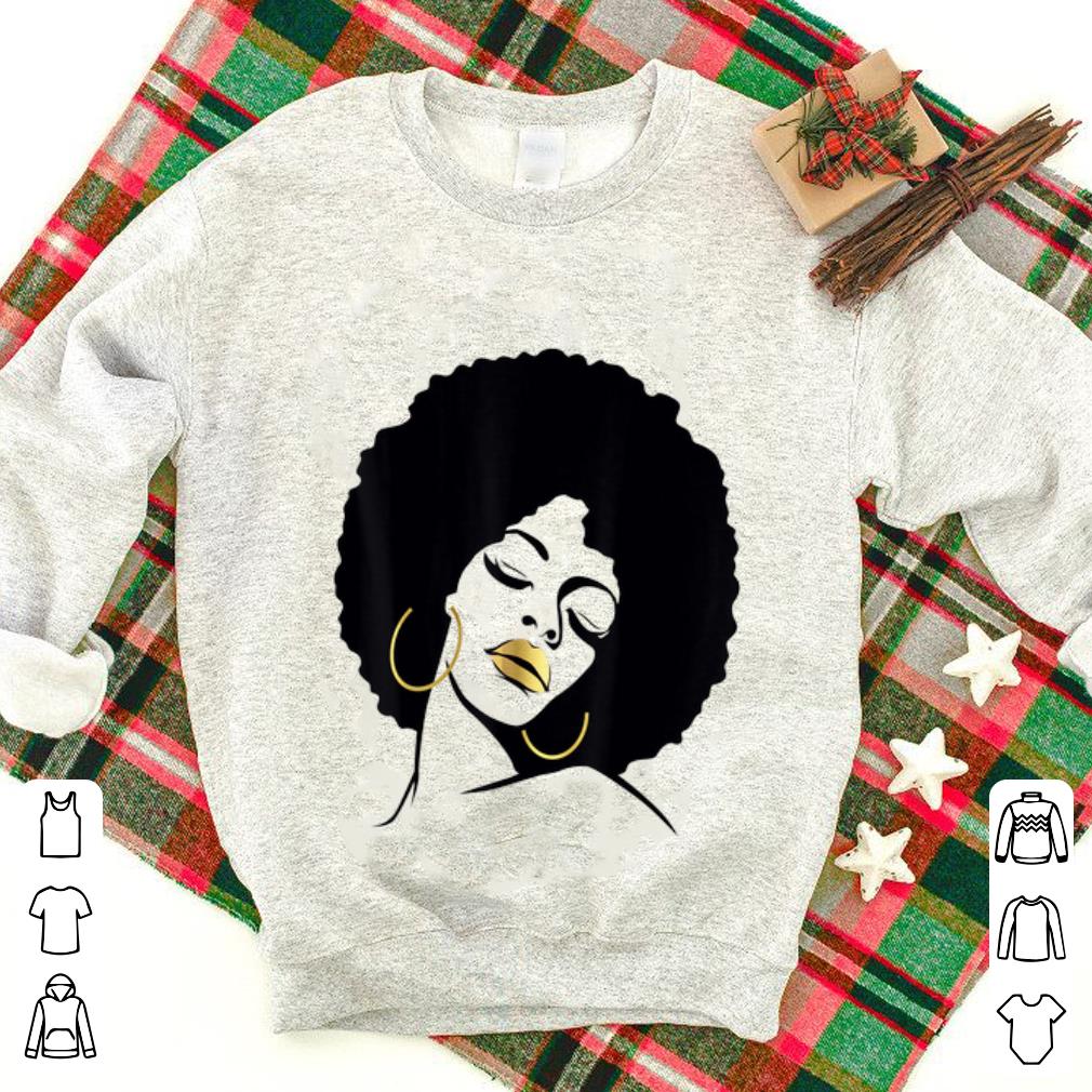 Top Afro Diva Black Girl Magic Gold Lips shirt 1 - Top Afro Diva Black Girl Magic Gold Lips shirt