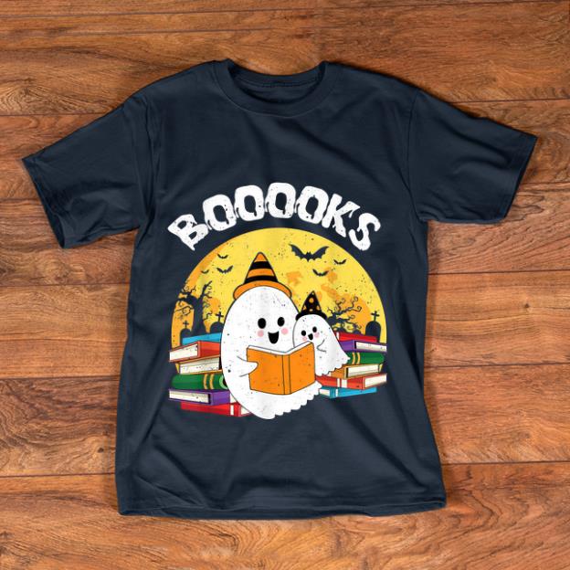 Top Booooks Ghost Boo Reading Books Halloween shirt 1 - Top Booooks Ghost Boo Reading Books Halloween shirt