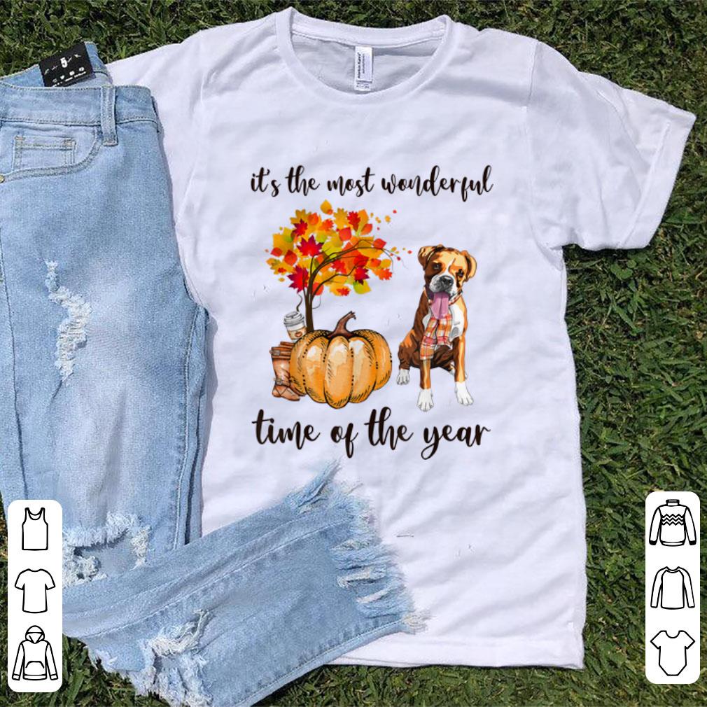 Top Boxer Autumn It s The Most Wonderful Time Of The Year shirt 1 - Top Boxer Autumn It's The Most Wonderful Time Of The Year shirt