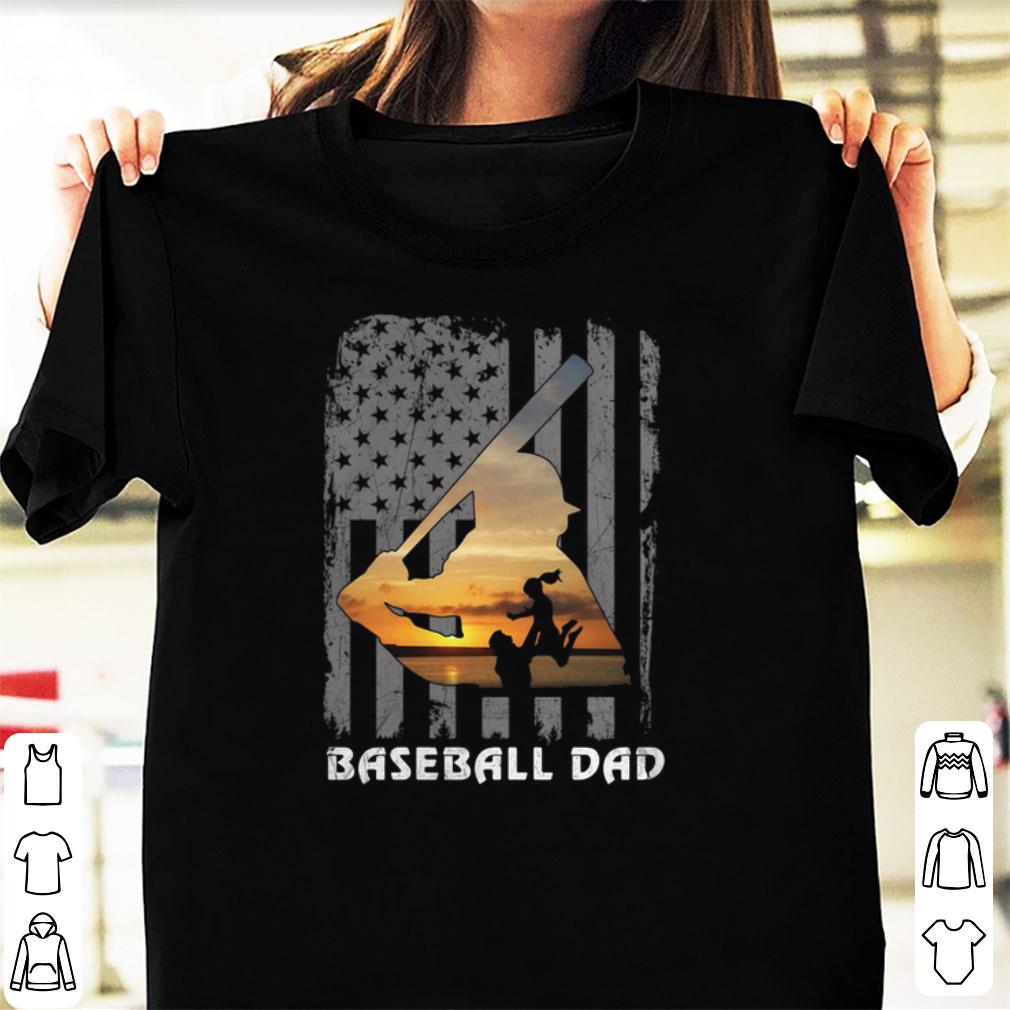 Top Daughters American Flag Baseball Dad shirt 1 - Top Daughters American Flag Baseball Dad shirt