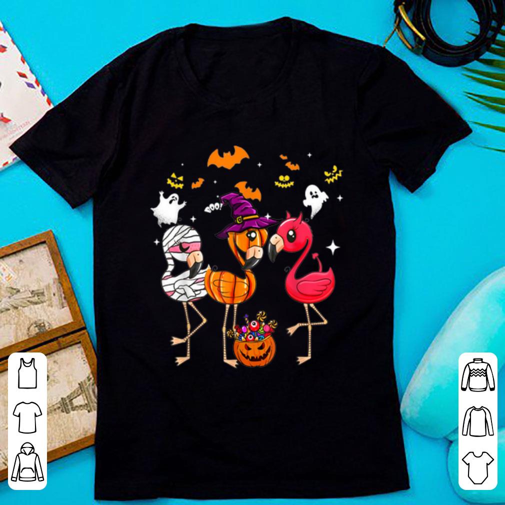 Top Flamingo Happy Halloween Flamingo Witch Hat shirt 1 - Top Flamingo Happy Halloween Flamingo Witch Hat shirt