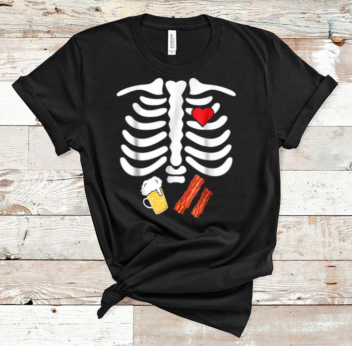 Top Halloween Skeleton Junk Food Belly Bacon Beer shirt 1 - Top Halloween Skeleton Junk Food Belly Bacon Beer shirt