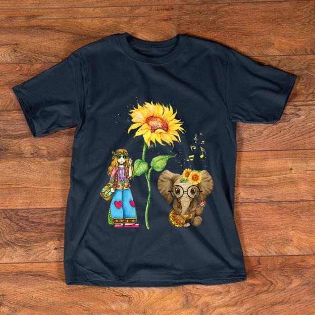 Top Hippie Girl Sunflower Elephant Guitar shirt 1 - Top Hippie Girl Sunflower Elephant Guitar shirt