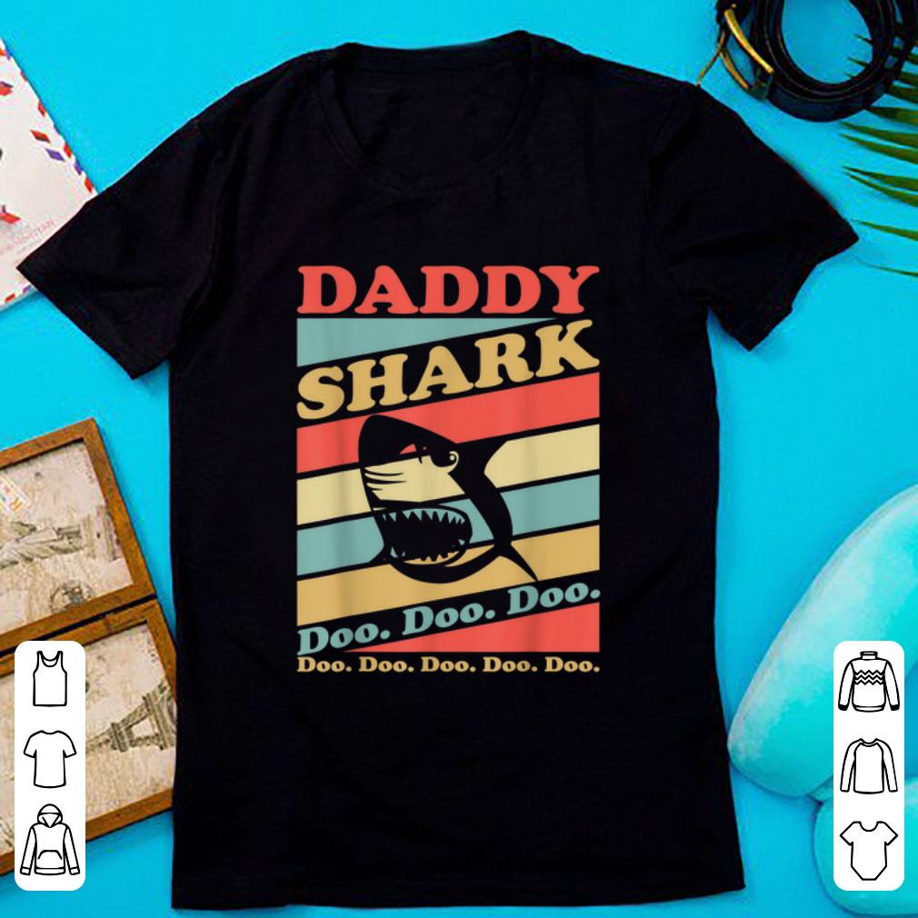 Top Retro Vintage Daddy Shark Doo Doo Doo shirt 1 - Top Retro Vintage Daddy Shark Doo Doo Doo shirt