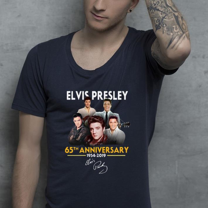 Awesome 65th anniversary Elvis Presley 1954 2019 signature shirt 4 - Awesome 65th anniversary Elvis Presley 1954 2019 signature shirt