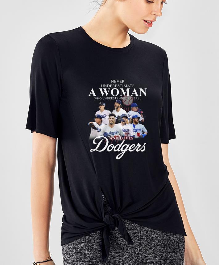 Awesome Dodgers Never Underestimate A Woman Who Understands Baseball shirt 4 - Awesome Dodgers Never Underestimate A Woman Who Understands Baseball shirt