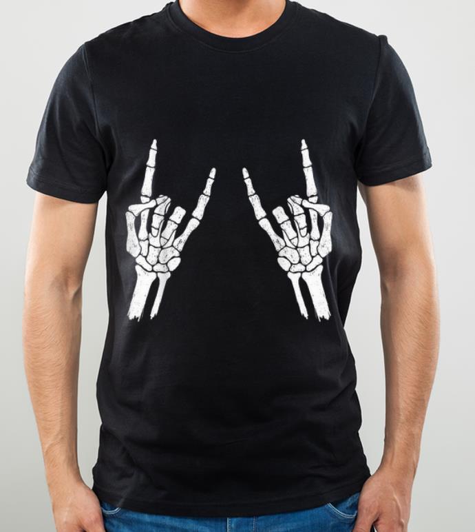 Awesome Halloween Skeleton Rocker Graphic shirt 4 - Awesome Halloween Skeleton Rocker Graphic shirt