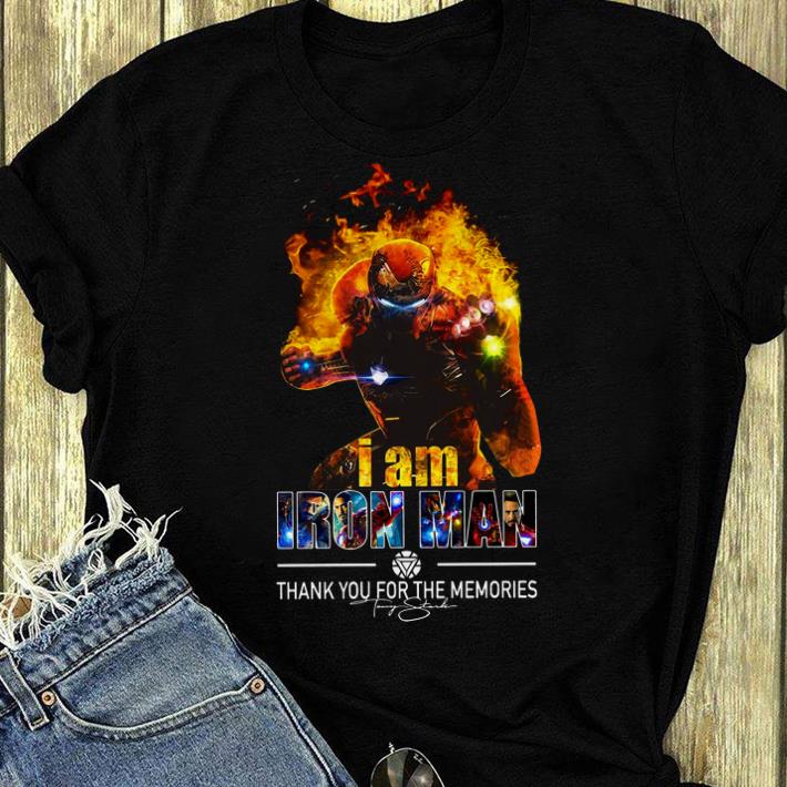 Awesome I Am Iron Man Thank You For The Memories Avengers Endgame shirt 4 - Awesome I Am Iron Man Thank You For The Memories Avengers Endgame shirt