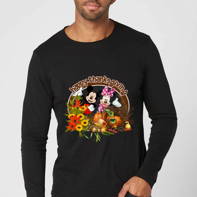 Awesome Mickey Mouse And Minnie Happy Thanksgiving shirt 4 - Awesome Mickey Mouse And Minnie Happy Thanksgiving shirt