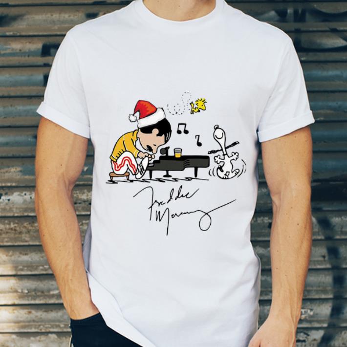 Awesome Santa Freddie Mercury Snoopy Peanuts Playing Piano shirt 4 - Awesome Santa Freddie Mercury Snoopy Peanuts Playing Piano shirt