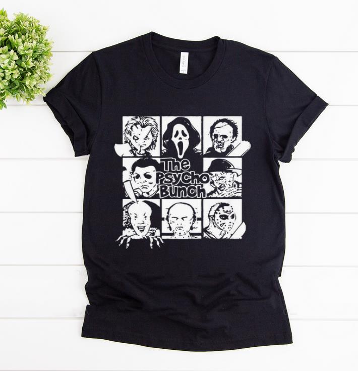 Awesome The Psycho Bunch Horror Movie Characters Halloween Costume shirt 1 - Awesome The Psycho Bunch Horror Movie Characters Halloween Costume shirt