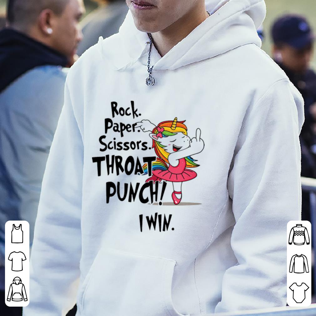Awesome Unicorn Ballet Rock Paper Scissors Throat Punch I Win shirt 4 - Awesome Unicorn Ballet Rock Paper Scissors Throat Punch I Win shirt