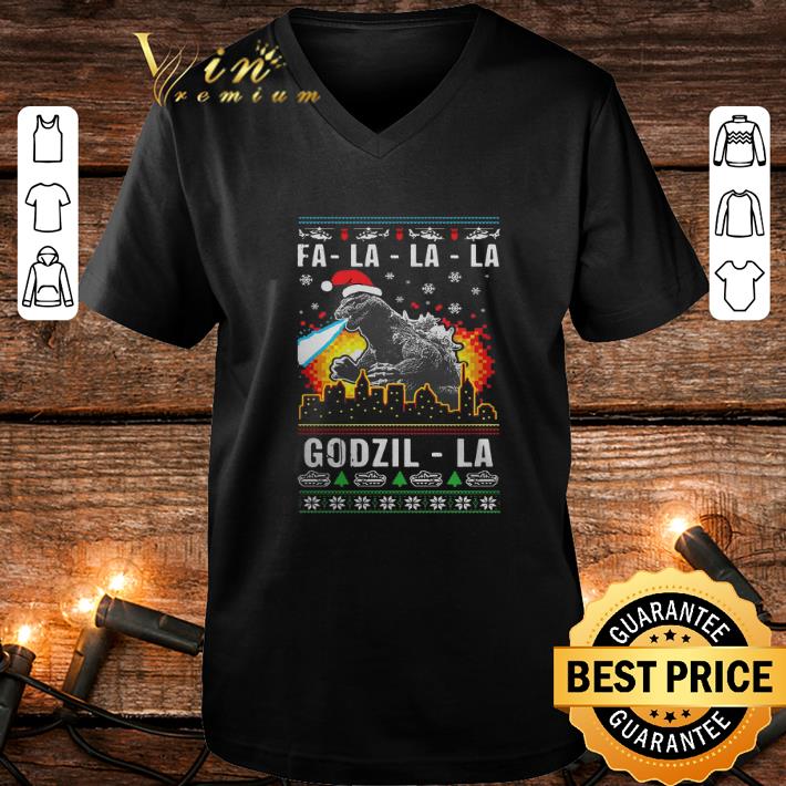 Fa-La-La-La Godzil-La Christmas shirt Fa La La La Godzil La Christmas shirt 4 - Fa-La-La-La Godzil-La Christmas shirt