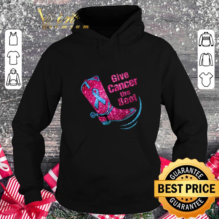 Funny Give cancer the boot Breast Cancer Awareness shirt Funny Give cancer the boot Breast Cancer Awareness shirt 4 - Funny Give cancer the boot Breast Cancer Awareness shirt