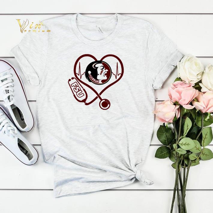 Heartbeat love Florida State Seminoles nurse shirt sweater 4 - Heartbeat love Florida State Seminoles nurse shirt sweater