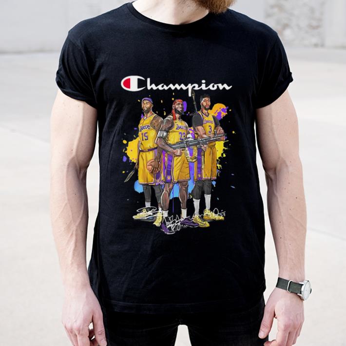 Hot Champions DeMarcus Cousins Lebron James Anthony Davis Signatures shirt 4 - Hot Champions DeMarcus Cousins Lebron James Anthony Davis Signatures shirt