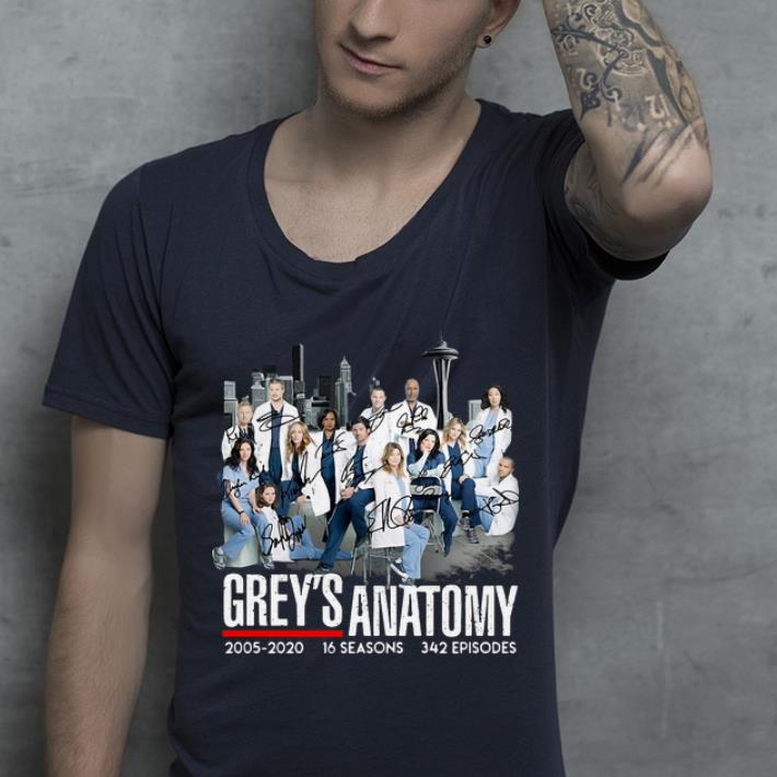 Hot Grey s Anatomy 2005 2020 16 Seasons 342 Episodes Signatures shirt 4 - Hot Grey's Anatomy 2005-2020 16 Seasons 342 Episodes Signatures shirt