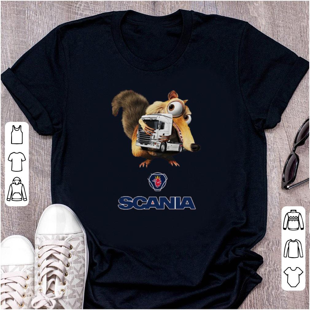 Hot Scania AB Ice Age Scrat Hug Truck shirt 1 - Hot Scania AB Ice Age Scrat Hug Truck shirt