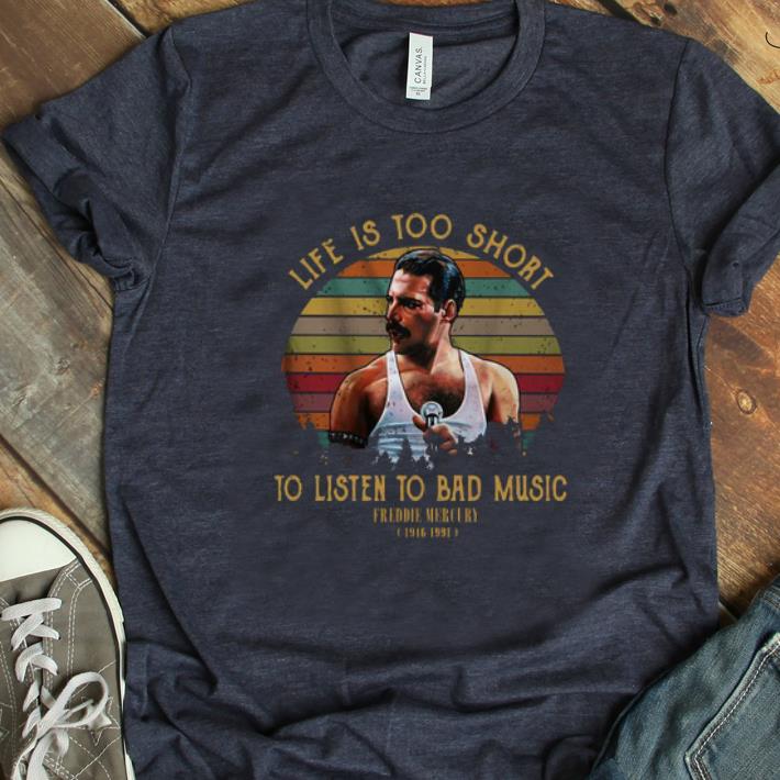 Hot Sunset Life Is Too Short To Listen To Bad Music Freddie Mercury 1946 2991 shirt 1 - Hot Sunset Life Is Too Short To Listen To Bad Music Freddie Mercury 1946 2991 shirt